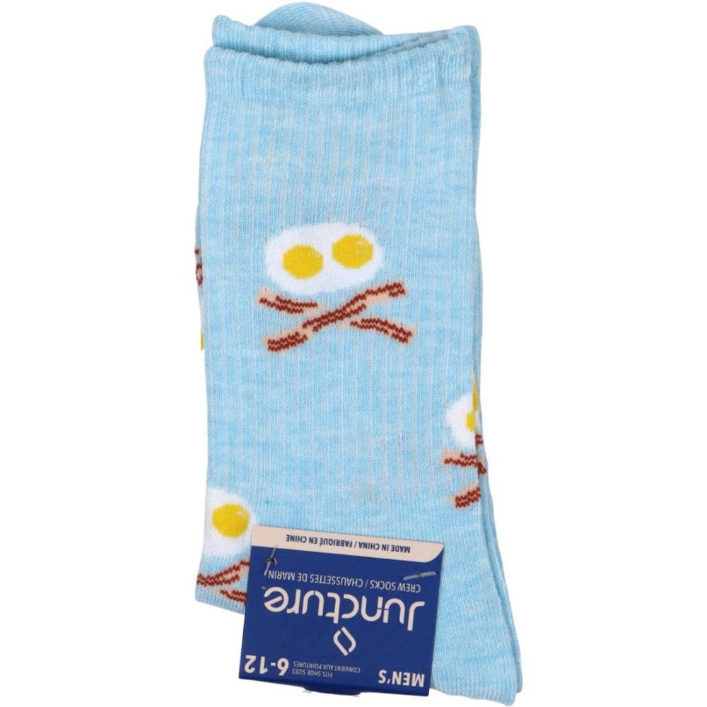 Mens Fun Bacon & Eggs Crew Socks